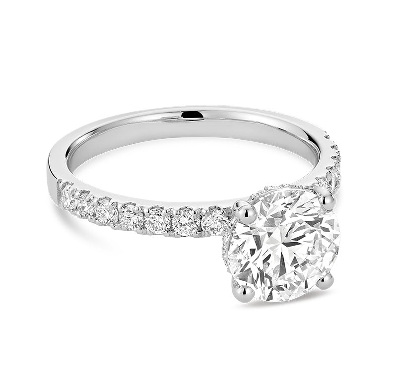 Lab Grown Halo Diamond Ring