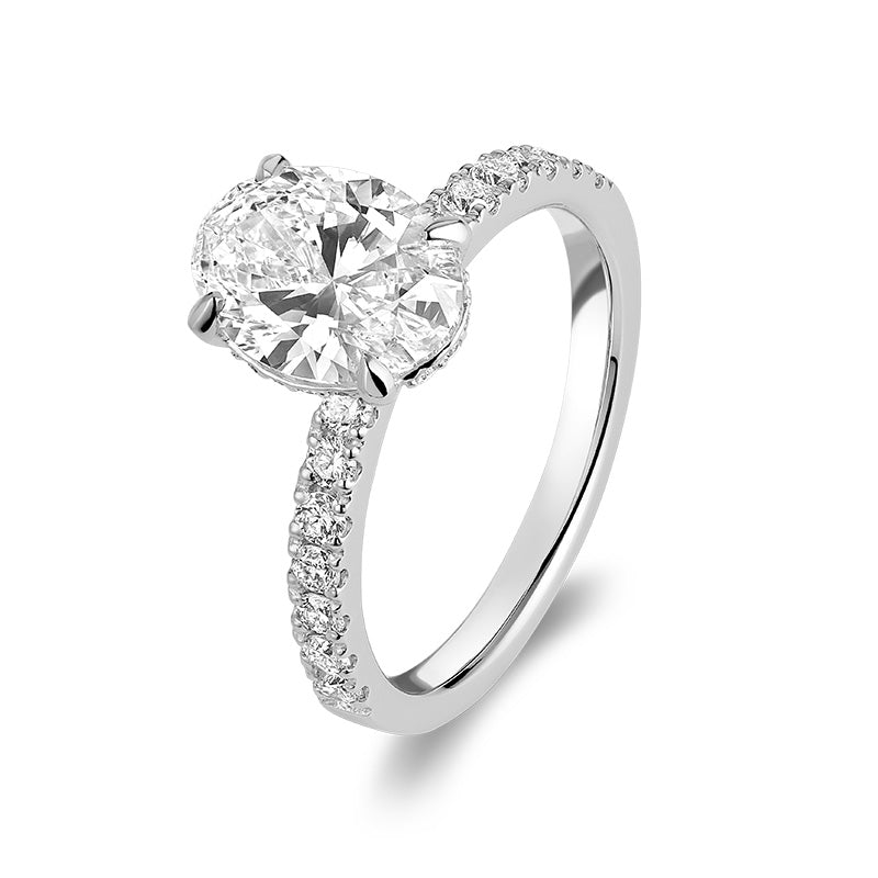 Lab Grown Oval Diamond Ring
