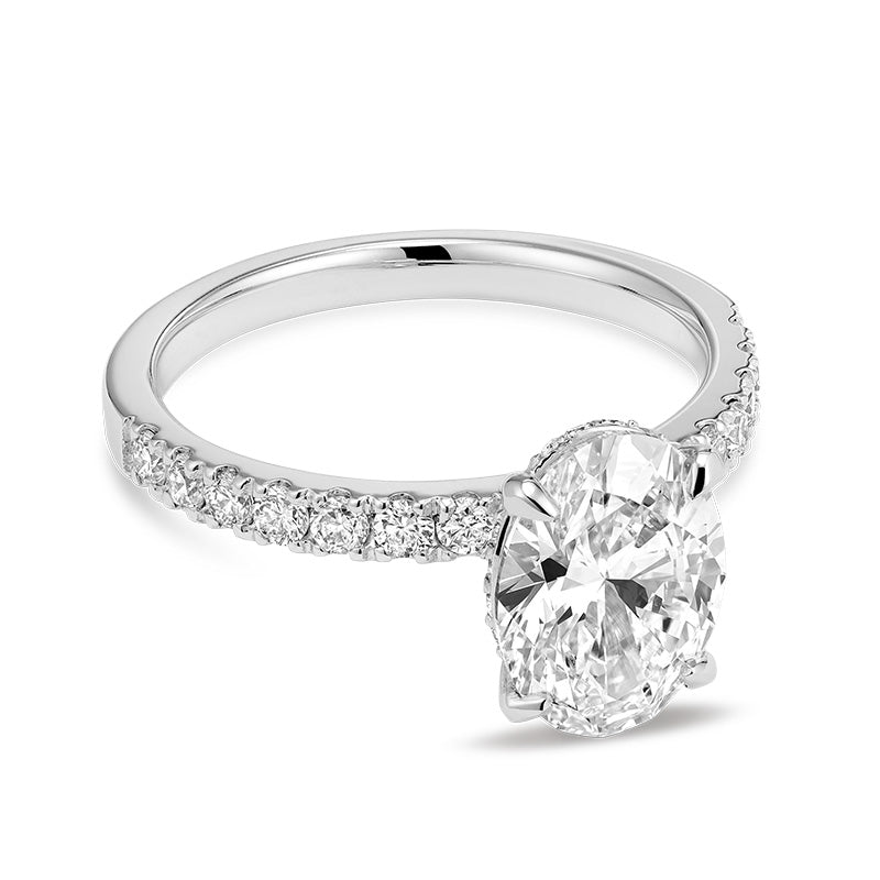 Lab Grown Oval Diamond Ring