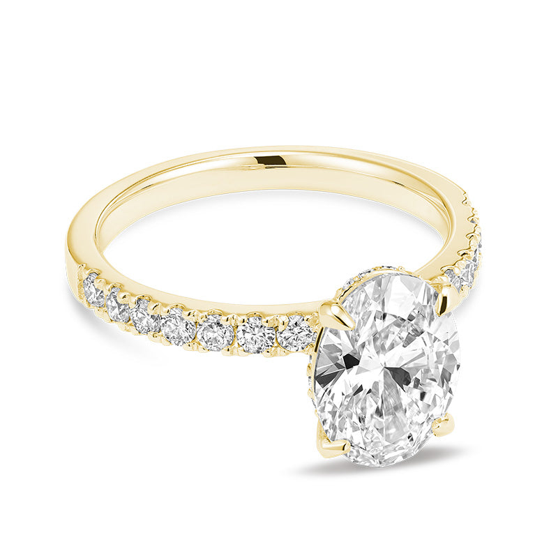 Lab Grown Oval Diamond Ring