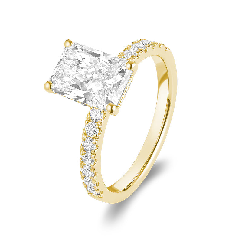 Lab Grown Radiant Diamond Ring