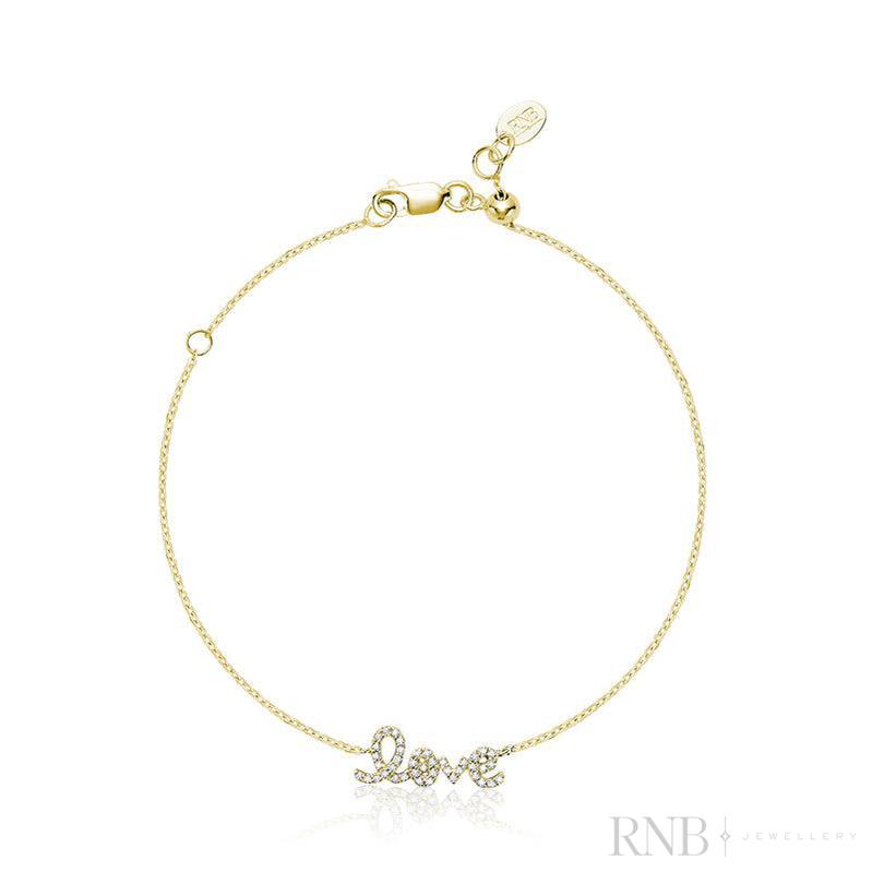 Mini "Love" Diamond Bracelet-RNB Jewellery