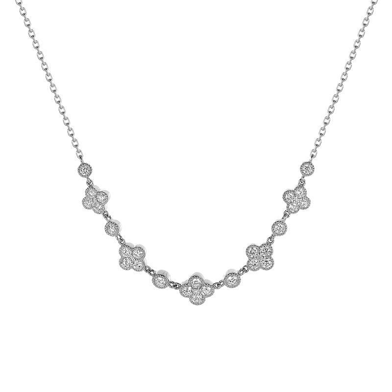 Clover Miligrain Empress Necklace