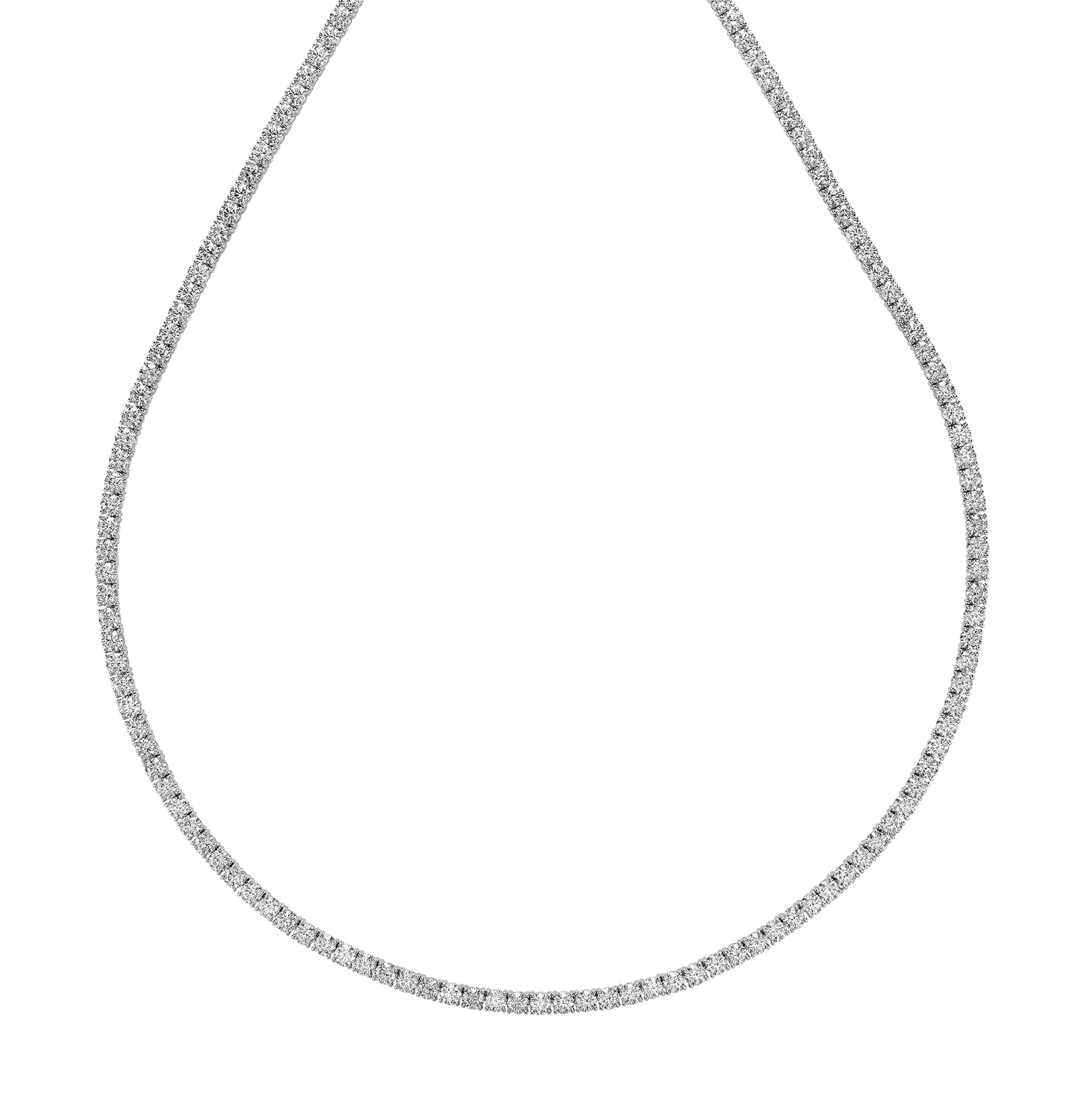 Lab Grown Tennis Necklace