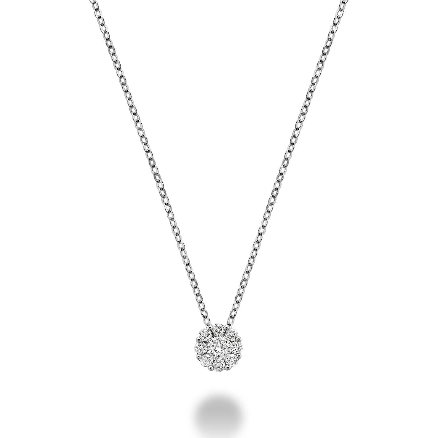 Cluster Diamond Pendant-RNB Jewellery