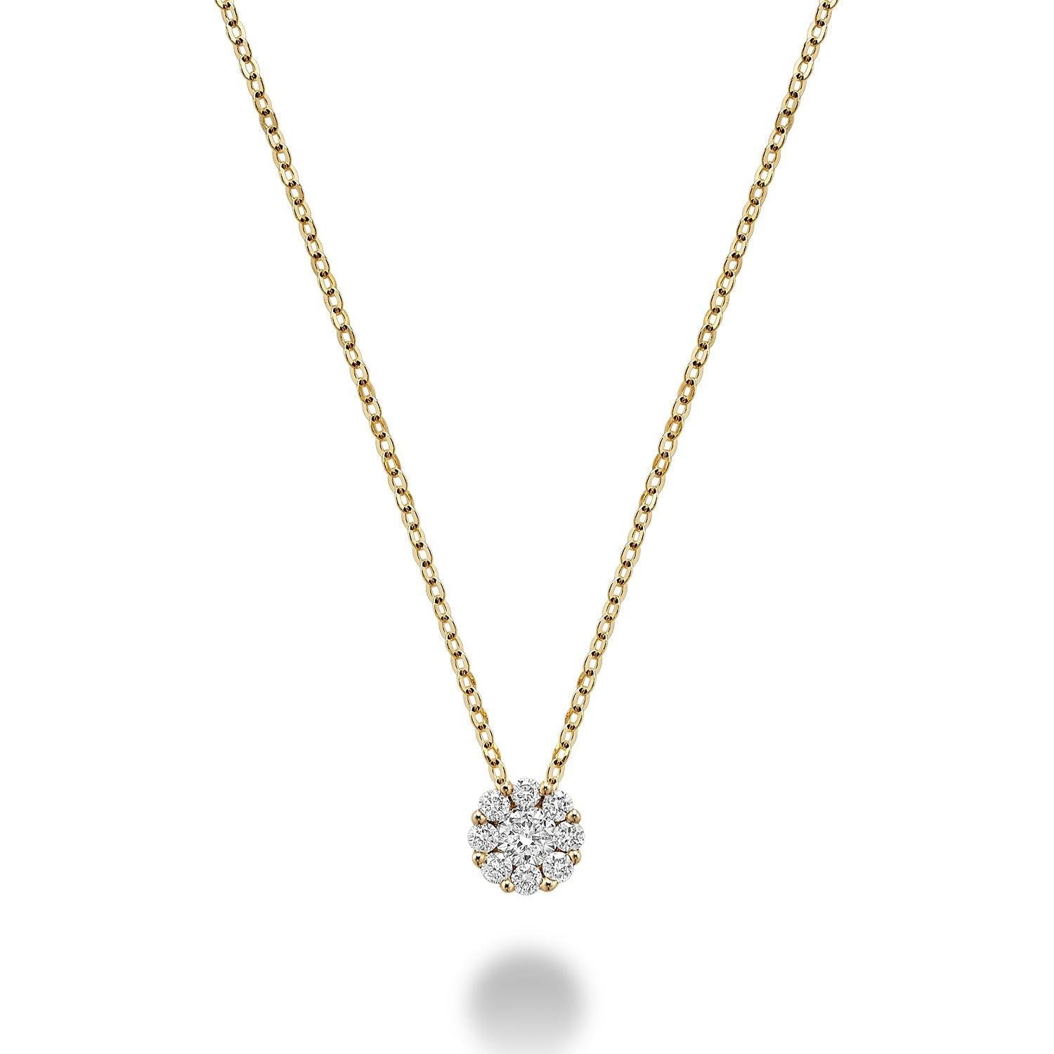 Cluster Diamond Pendant-RNB Jewellery