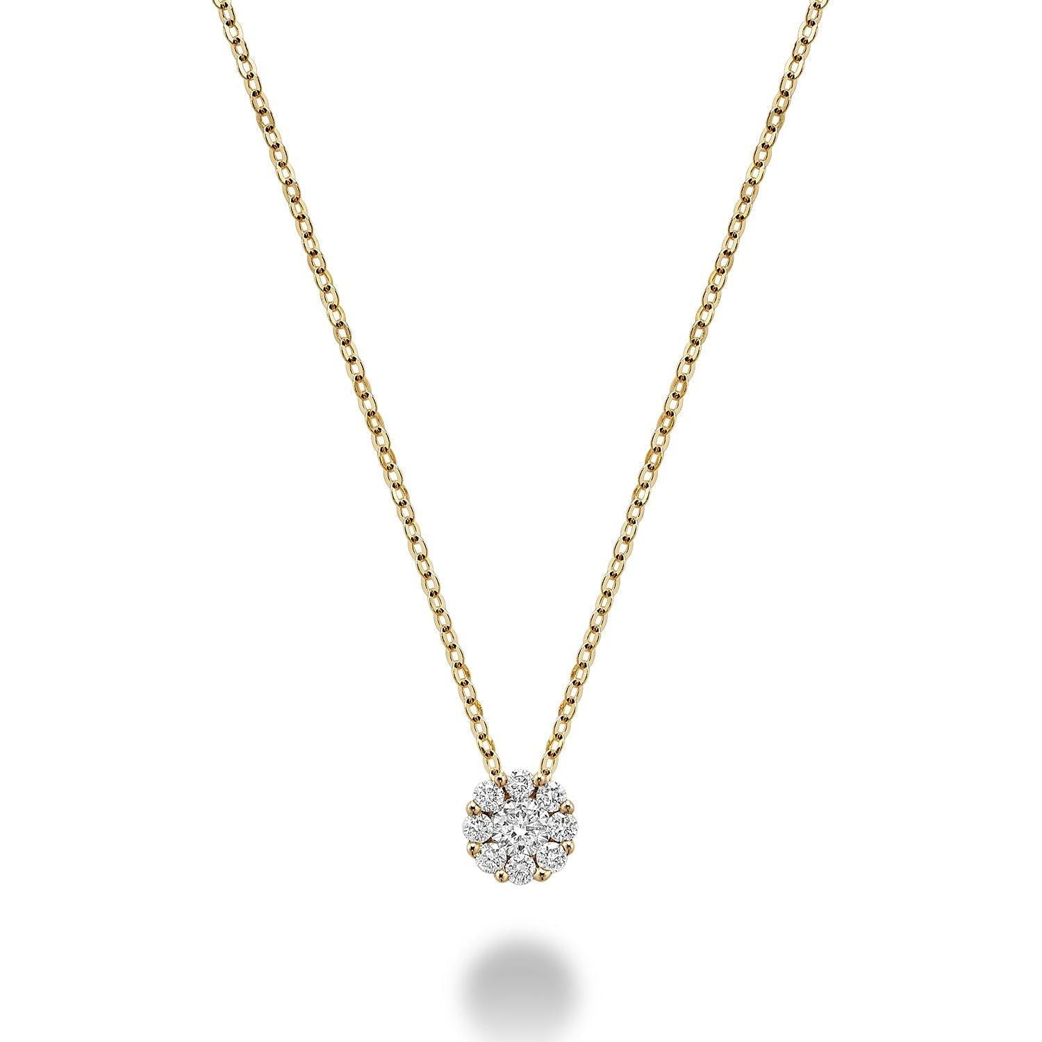 Cluster Diamond Pendant-RNB Jewellery