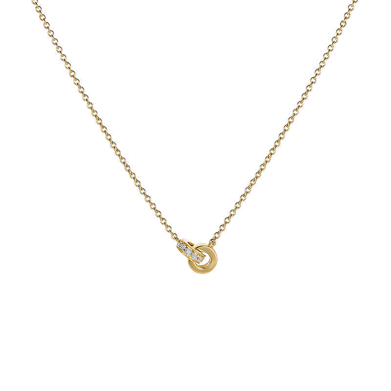 Interlocking Diamond Necklace
