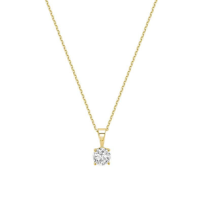 Lab Grown Solitaire Pendant