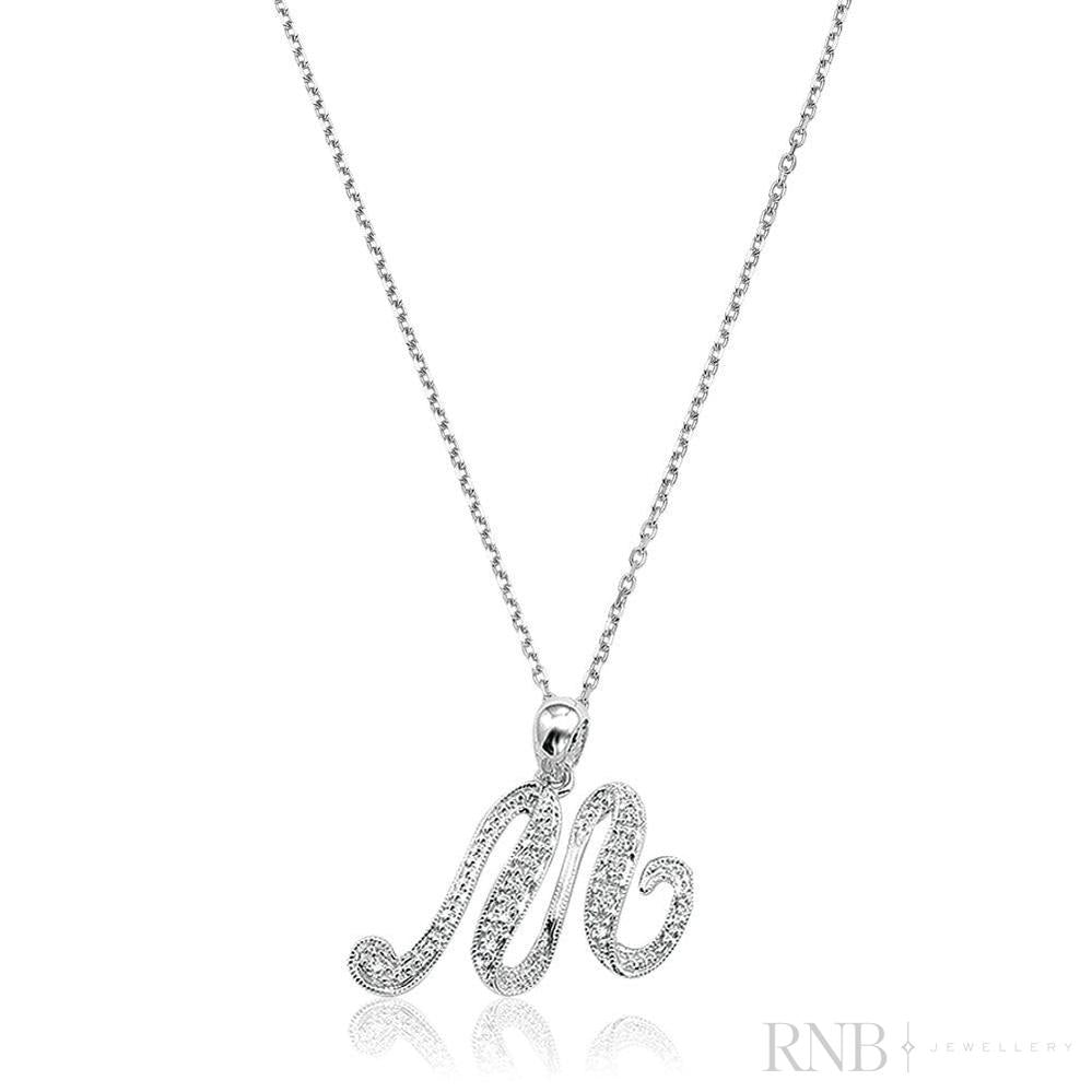 Script Diamond Initials-RNB Jewellery