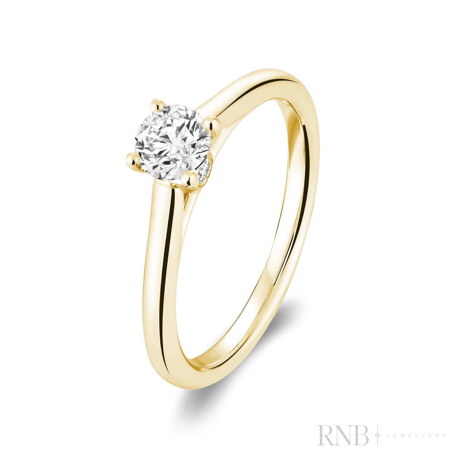 Brilliant Round Diamond Engagement Ring-RNB Jewellery