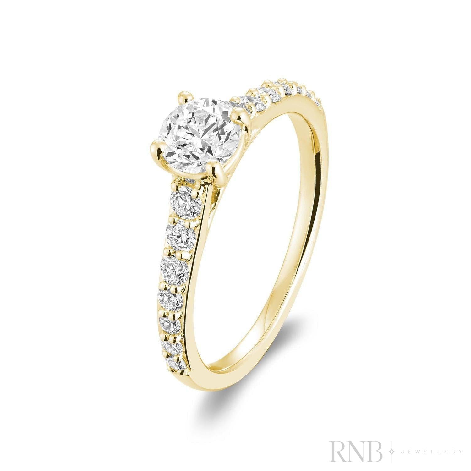 Solitaire Diamond Engagement Ring-RNB Jewellery