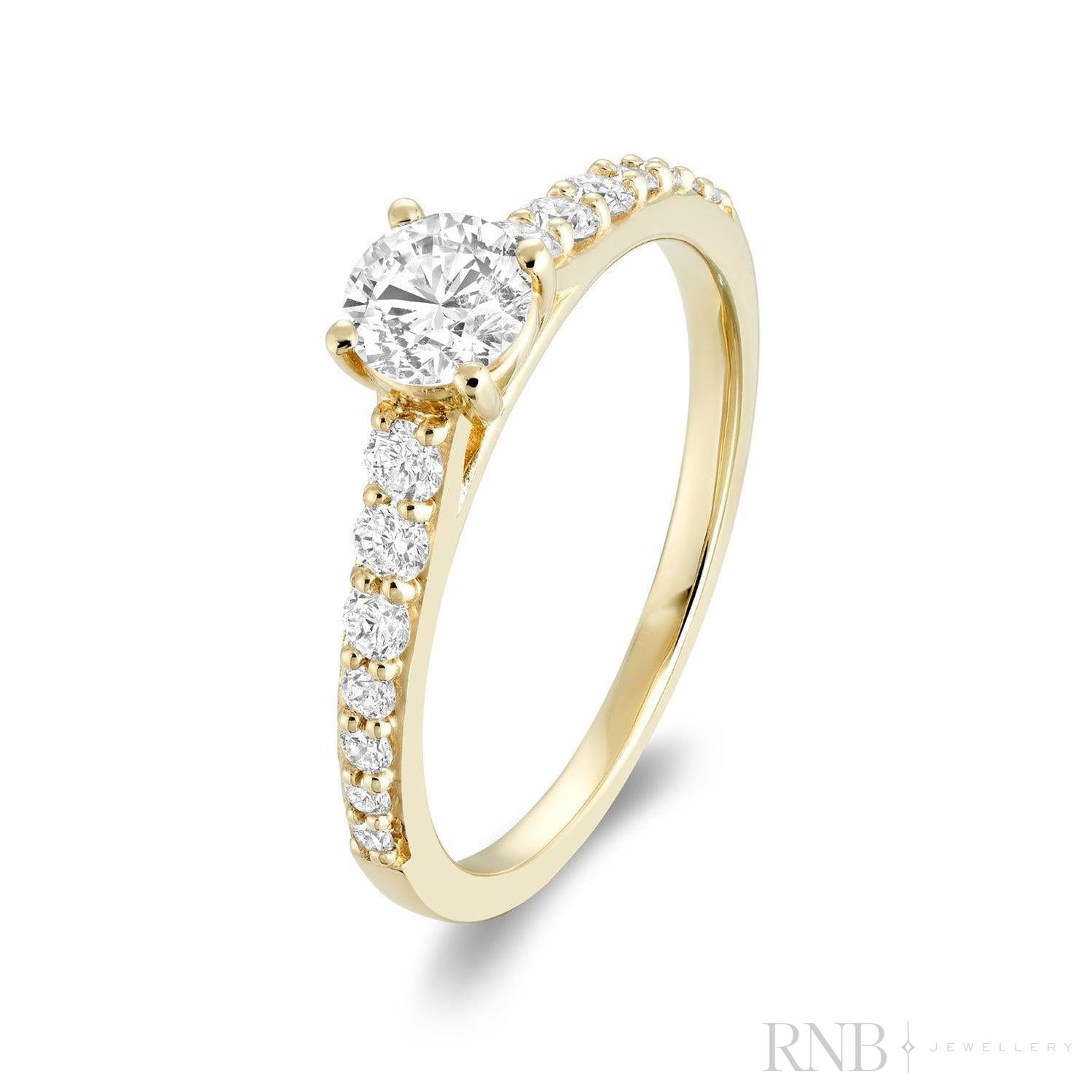 Solitaire Diamond Engagement Ring-RNB Jewellery