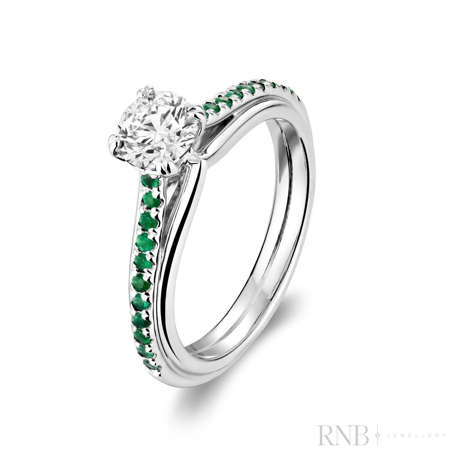 Faith Signature Emerald and Diamond Ring-RNB Jewellery