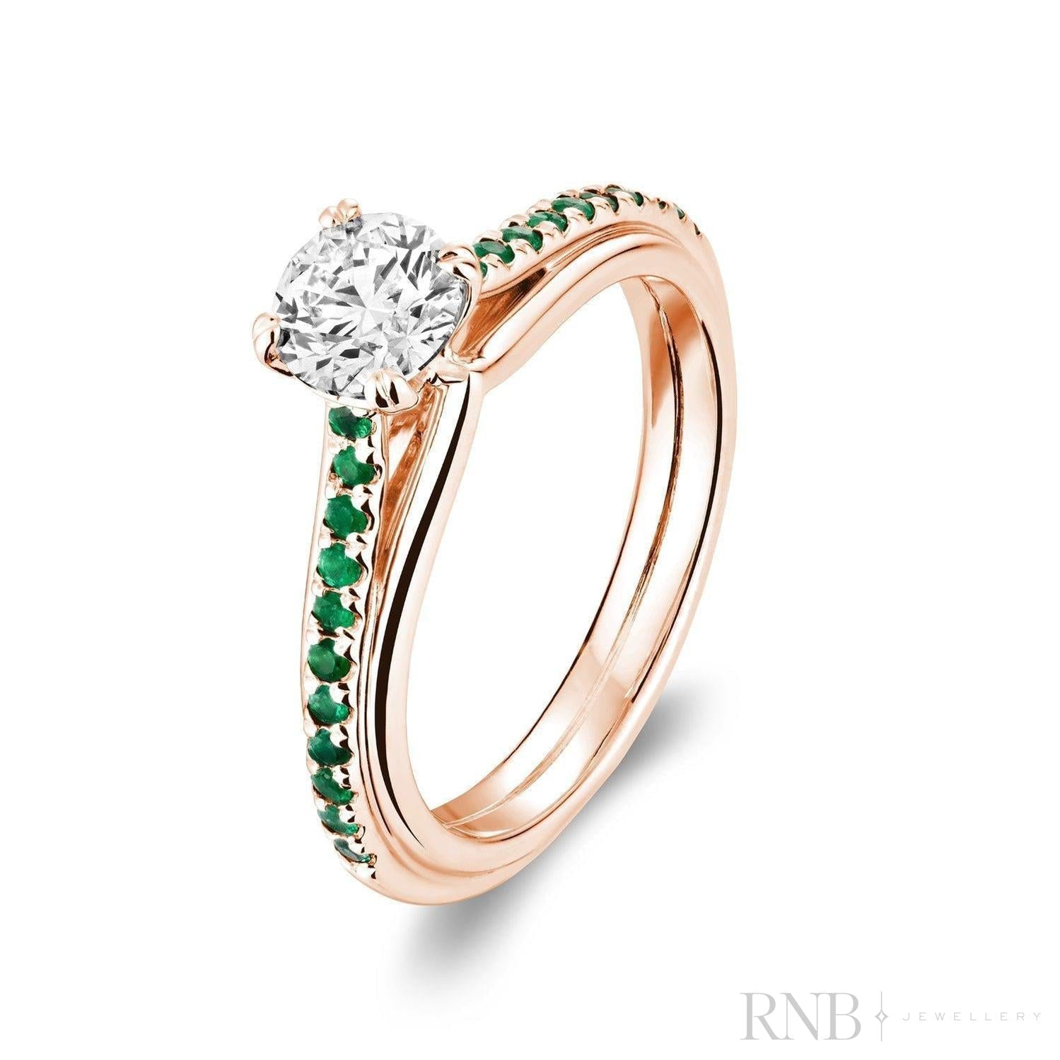 Faith Signature Emerald and Diamond Ring-RNB Jewellery