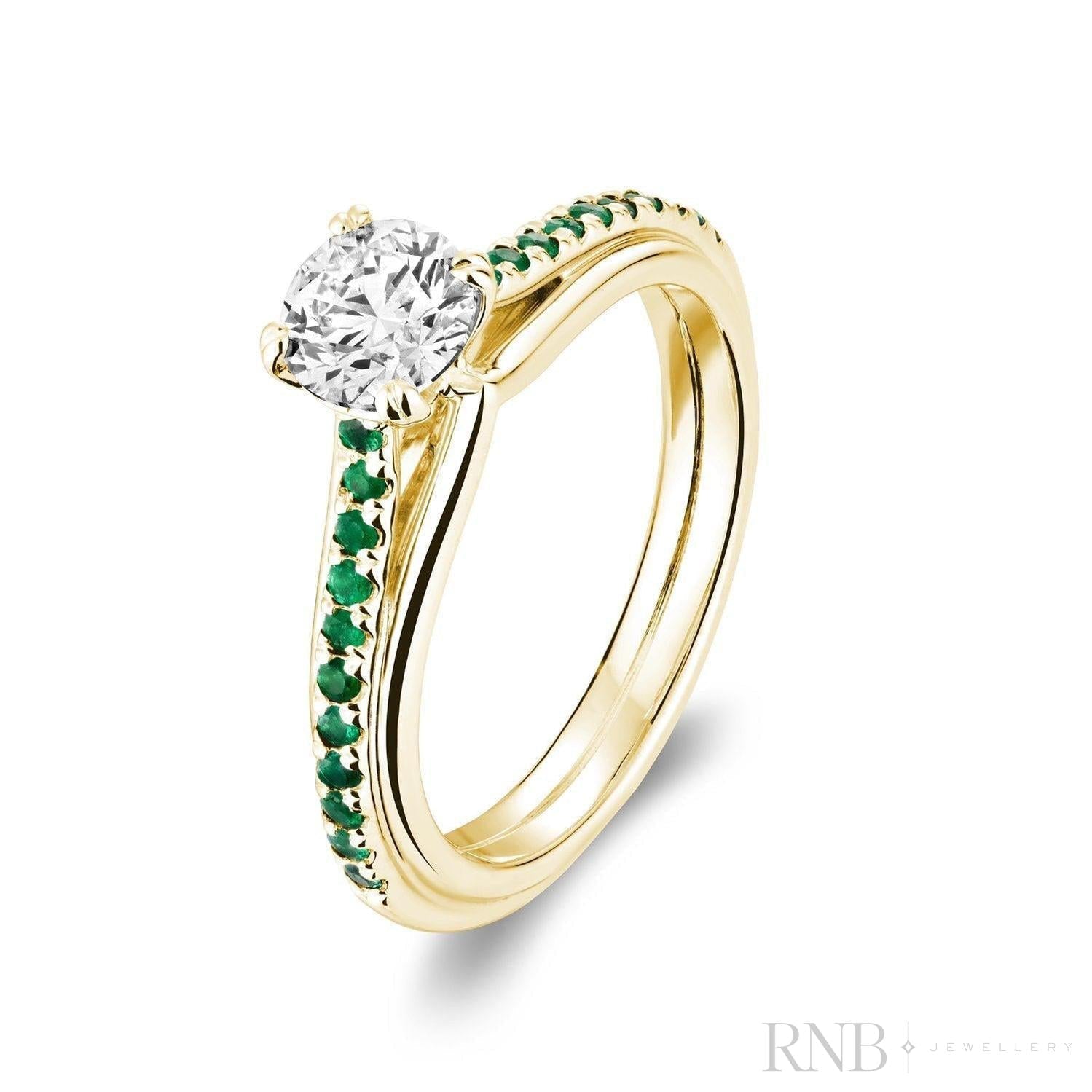 Faith Signature Emerald and Diamond Ring-RNB Jewellery