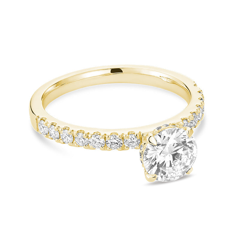 Lab Grown Halo Diamond Ring