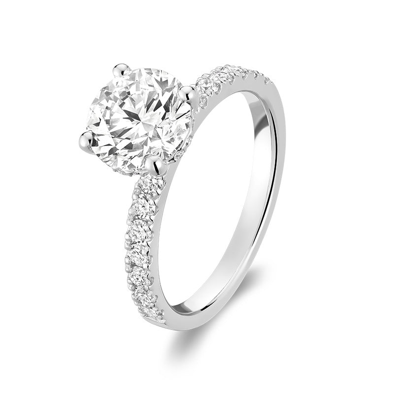 Lab Grown Halo Diamond Ring