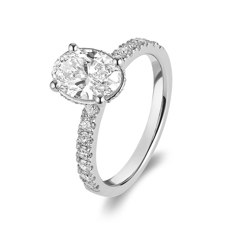 Lab Grown Oval Diamond Ring