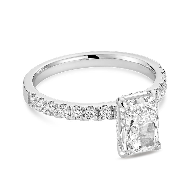 Lab Grown Radiant Diamond Ring