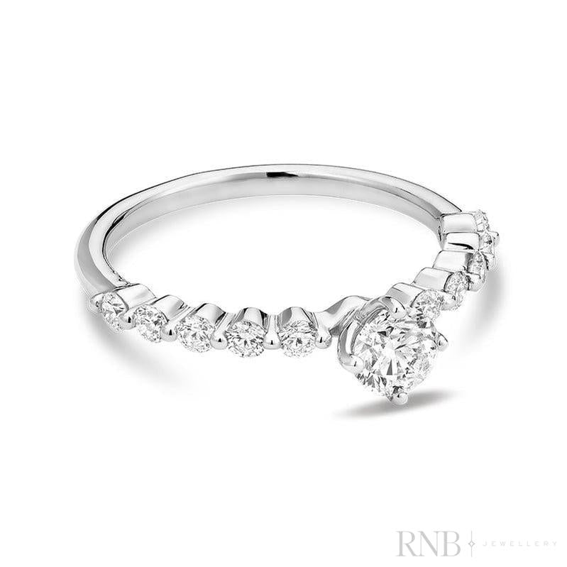 Diamond Engagement Ring Round-RNB Jewellery