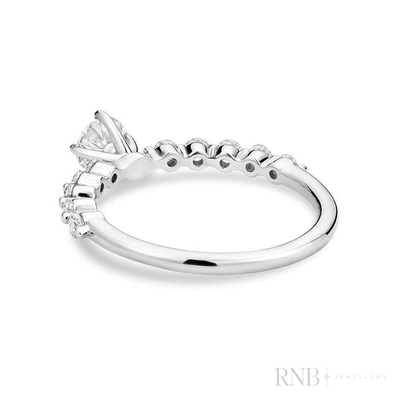 Diamond Engagement Ring Round-RNB Jewellery