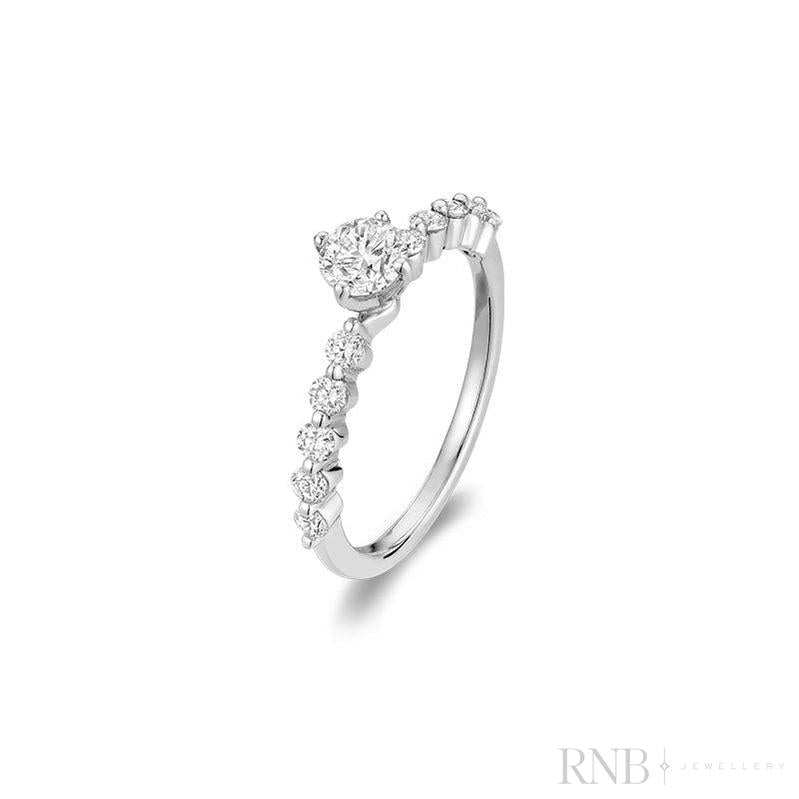 Diamond Engagement Ring Round-RNB Jewellery