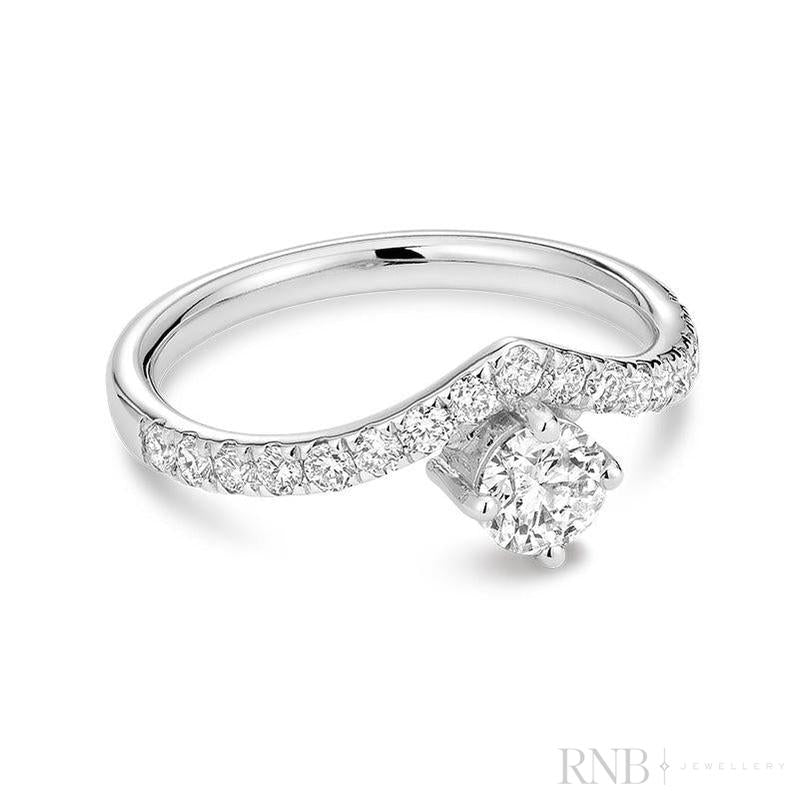 Diamond V Shape Engagement Ring-RNB Jewellery