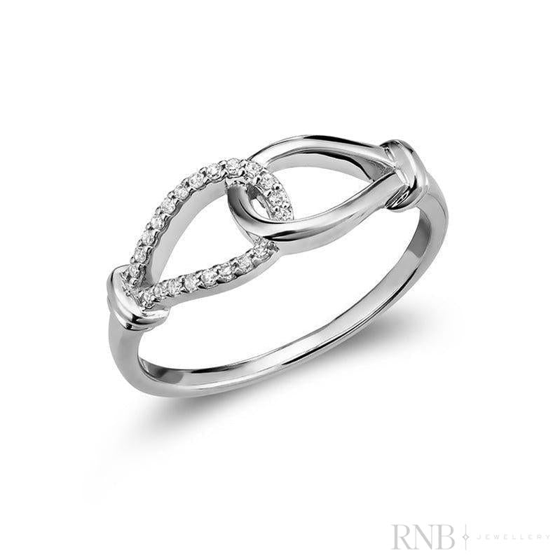 Interlocking Diamond Ring-RNB Jewellery