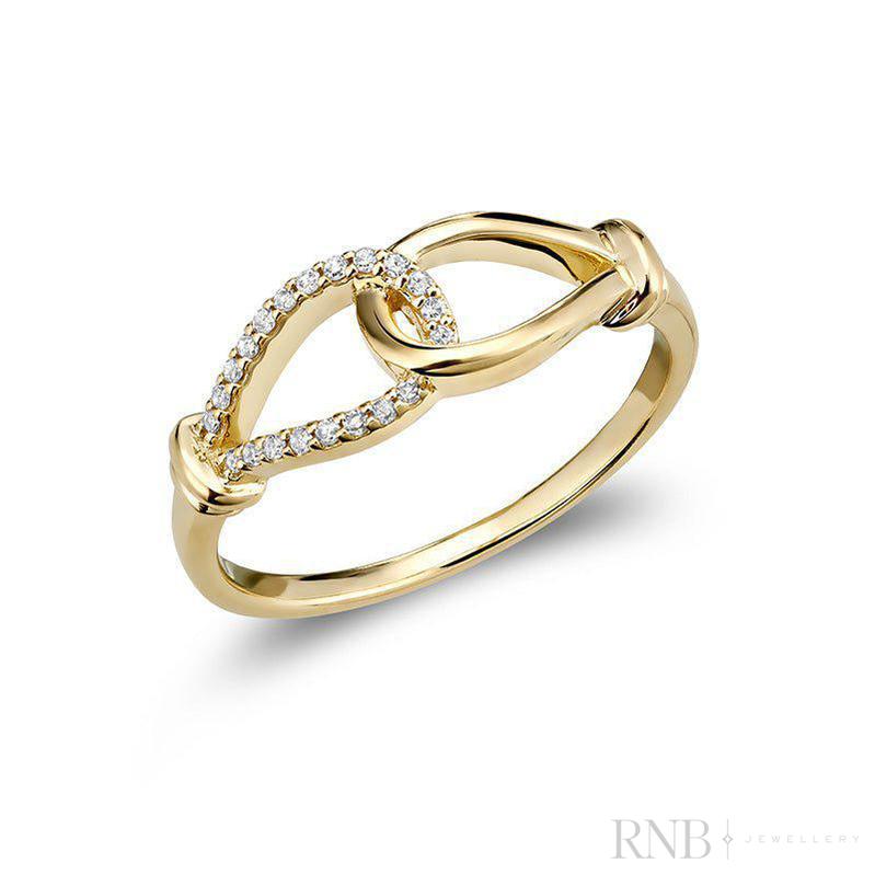 Interlocking Diamond Ring-RNB Jewellery