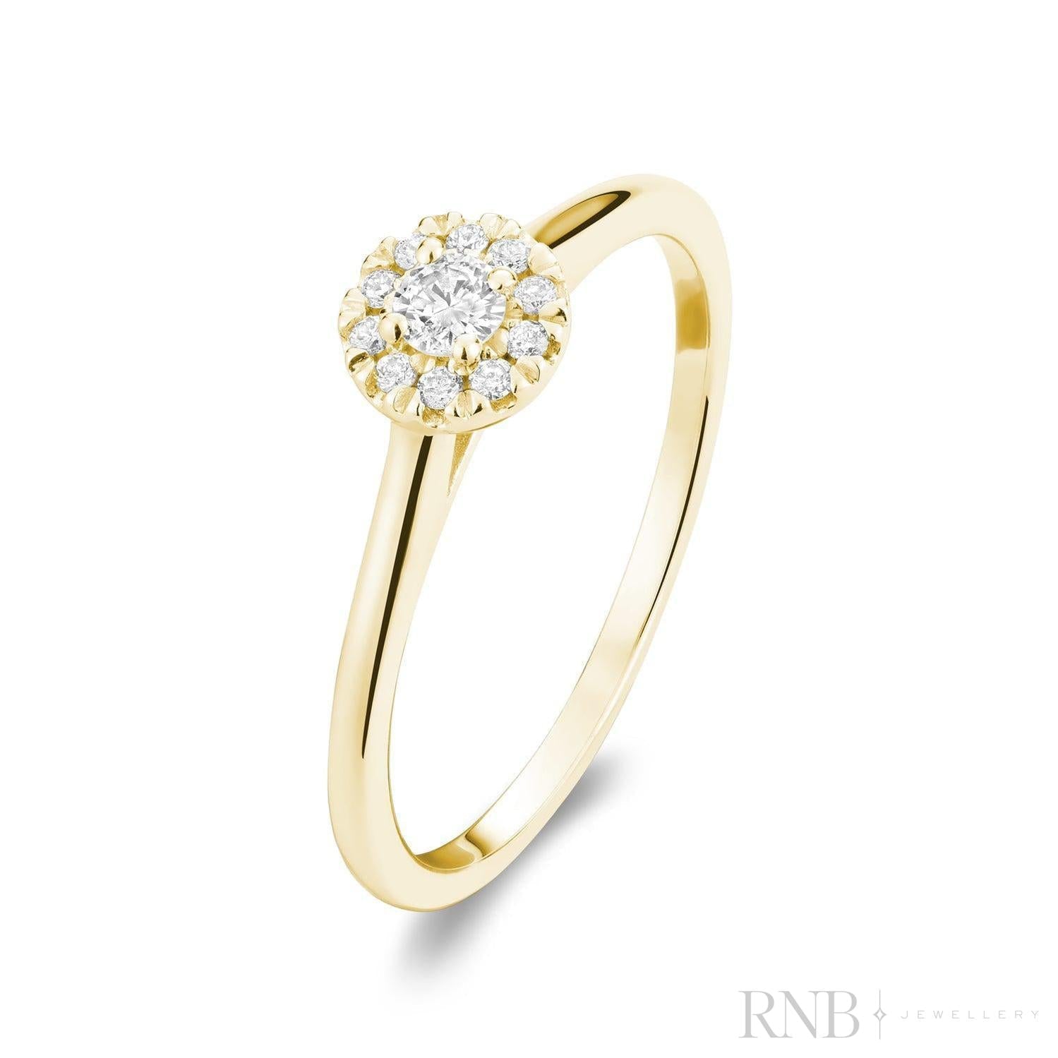 Round Diamond Halo Ring-RNB Jewellery