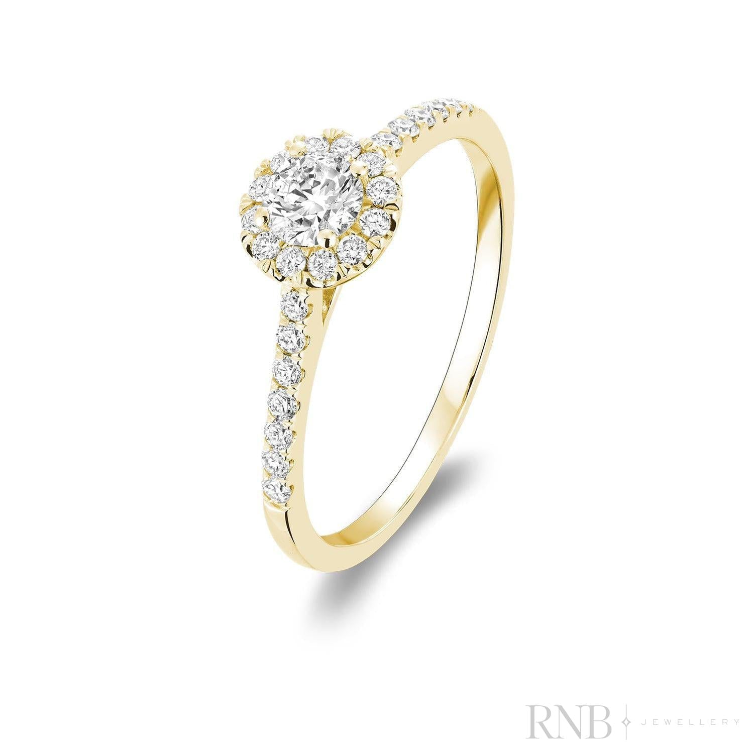 Round Diamond Halo Ring-RNB Jewellery