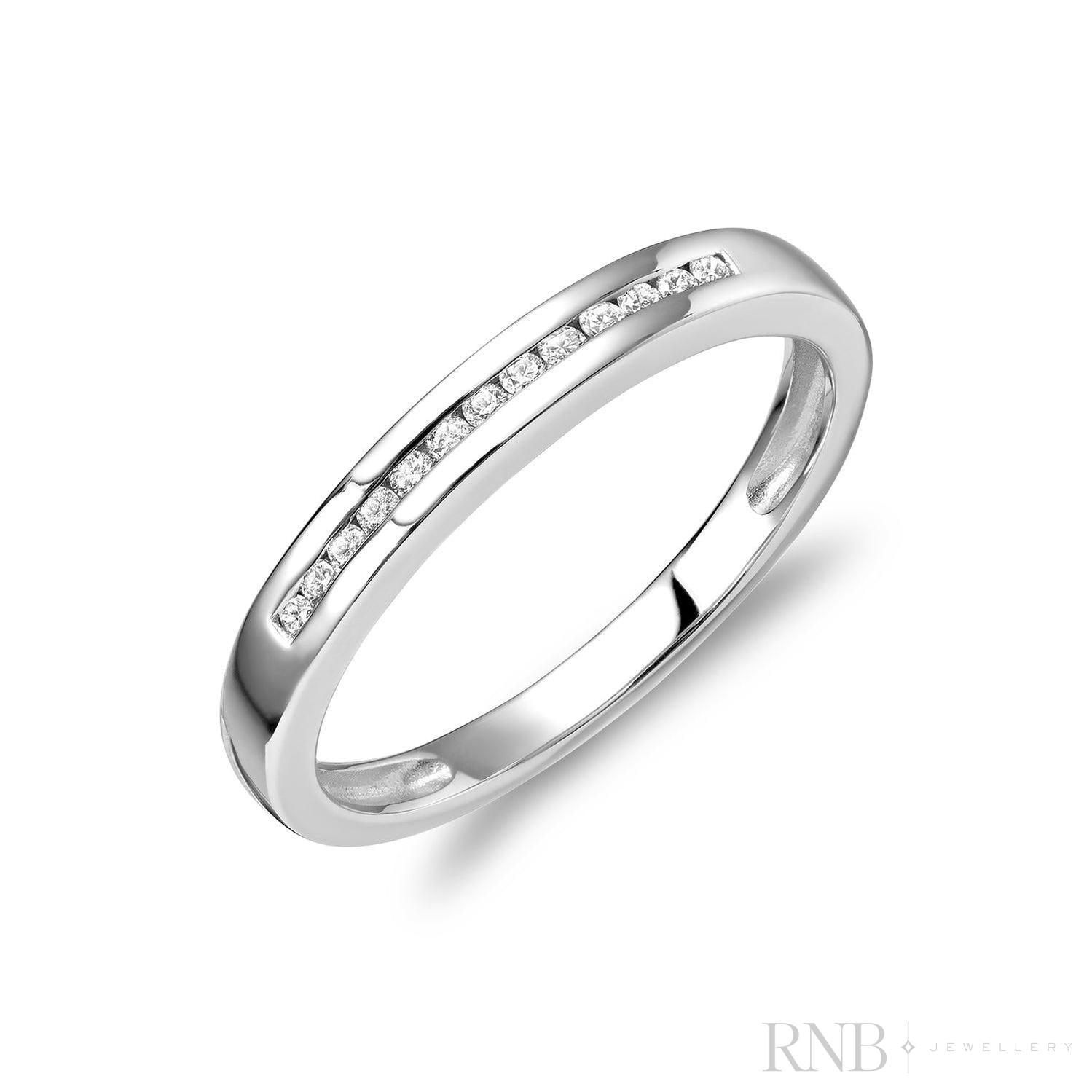 Channel Semi Eternity Diamond Band-RNB Jewellery