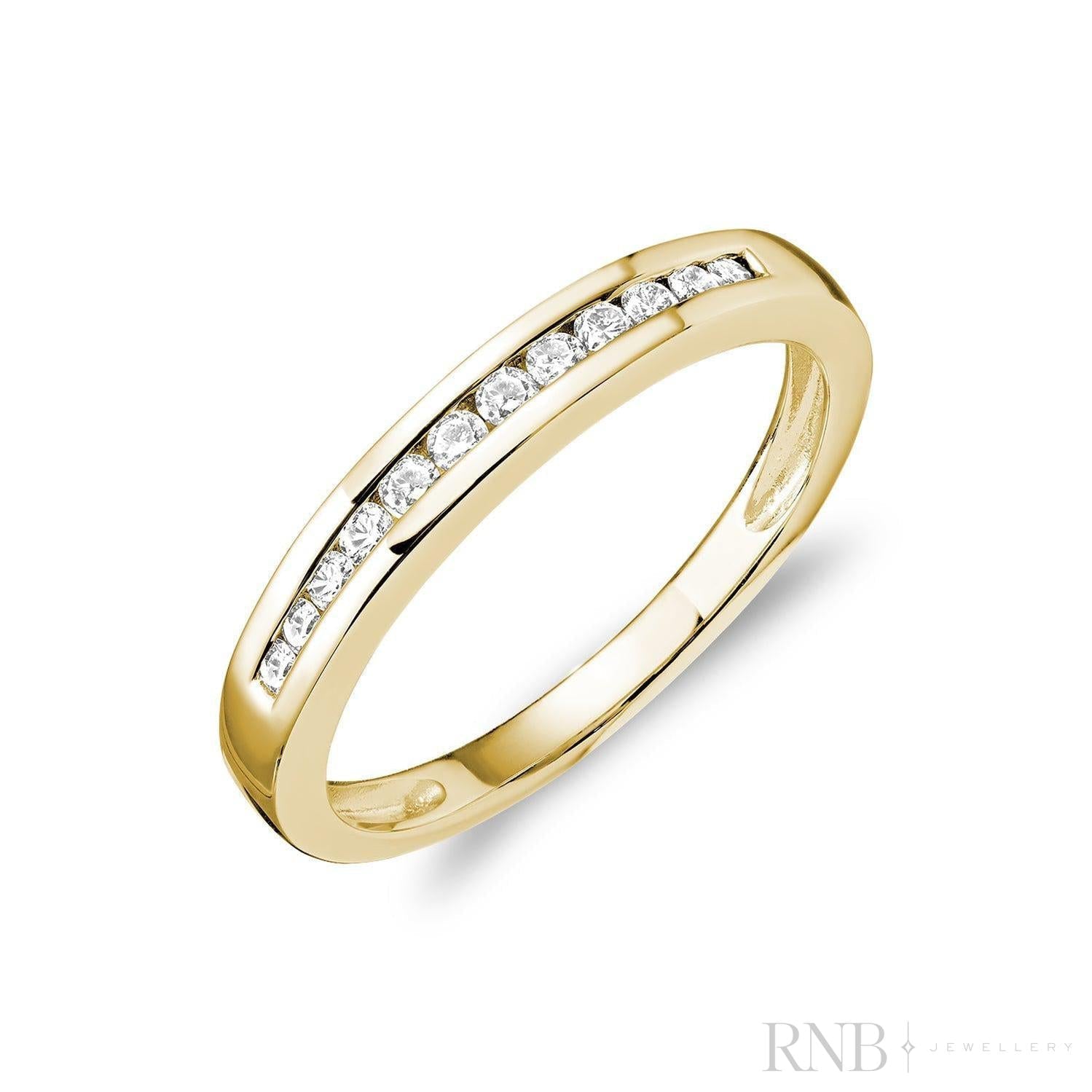 Channel Semi Eternity Diamond Band-RNB Jewellery