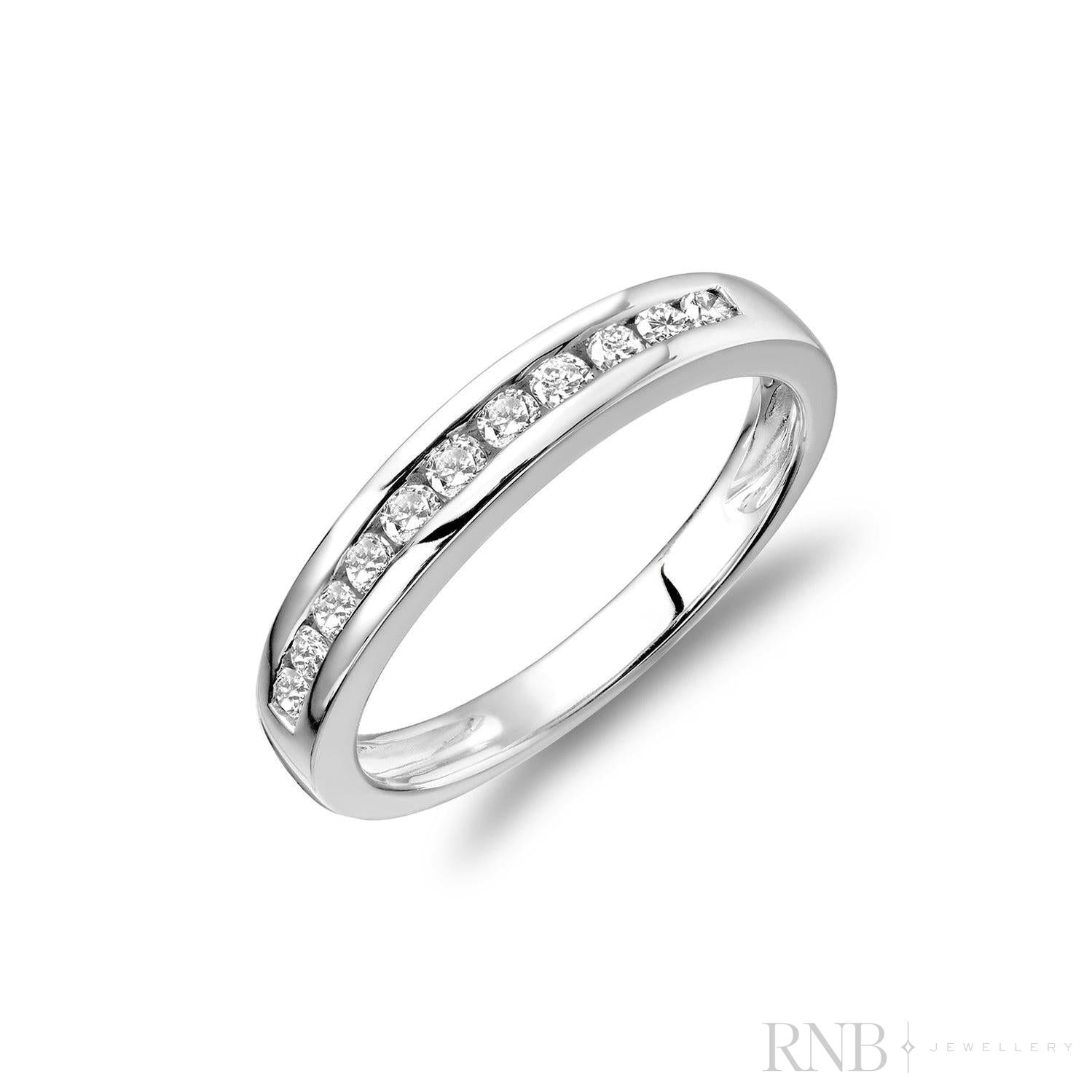 Channel Semi Eternity Diamond Band-RNB Jewellery