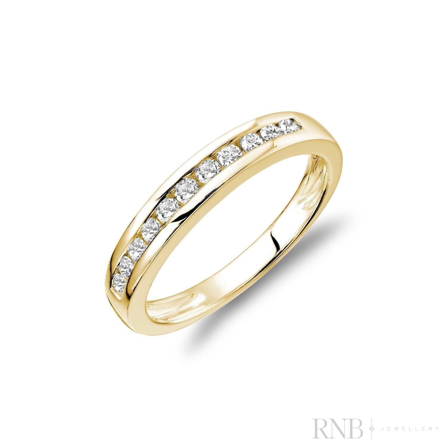 Channel Semi Eternity Diamond Band-RNB Jewellery