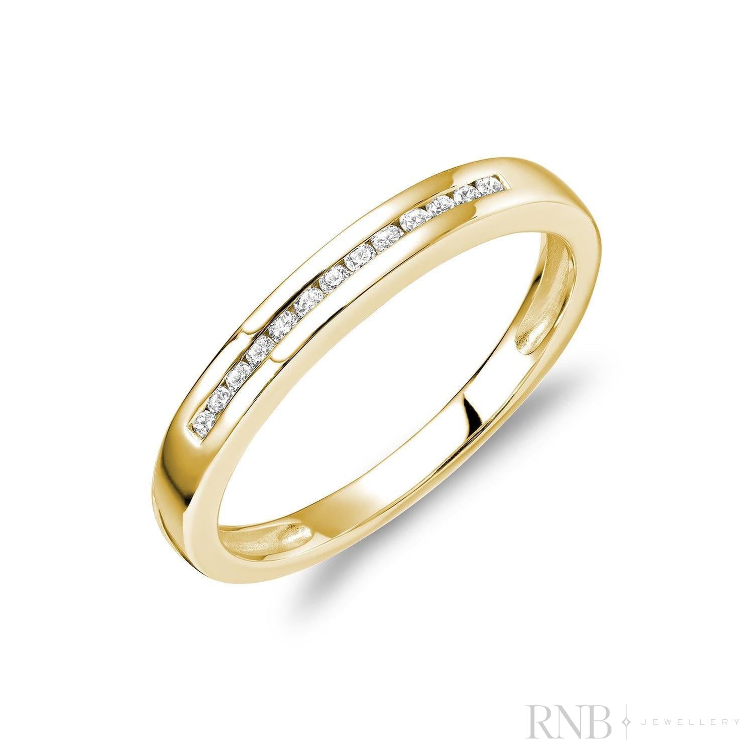 Channel Semi Eternity Diamond Band-RNB Jewellery