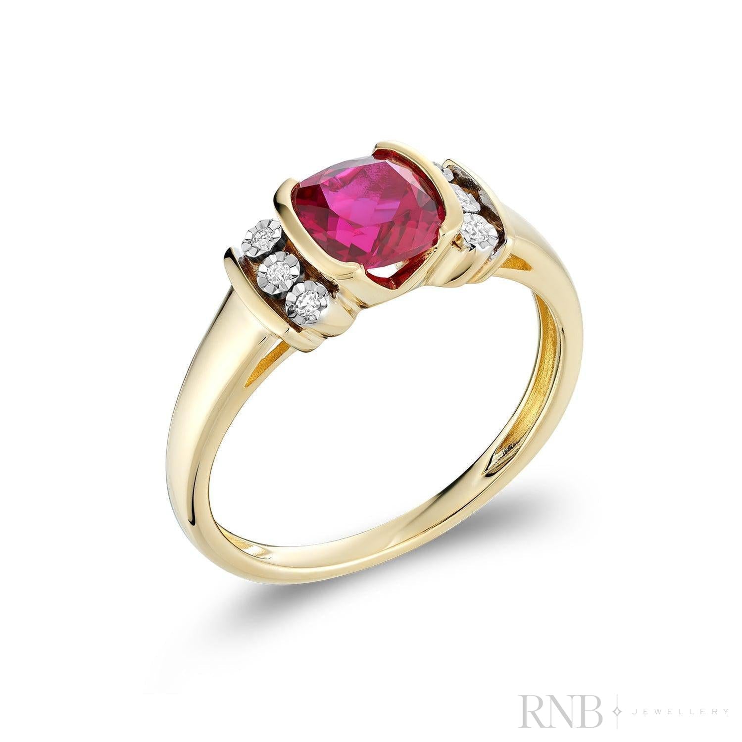 Created Ruby and Diamond Ring-RNB Jewellery