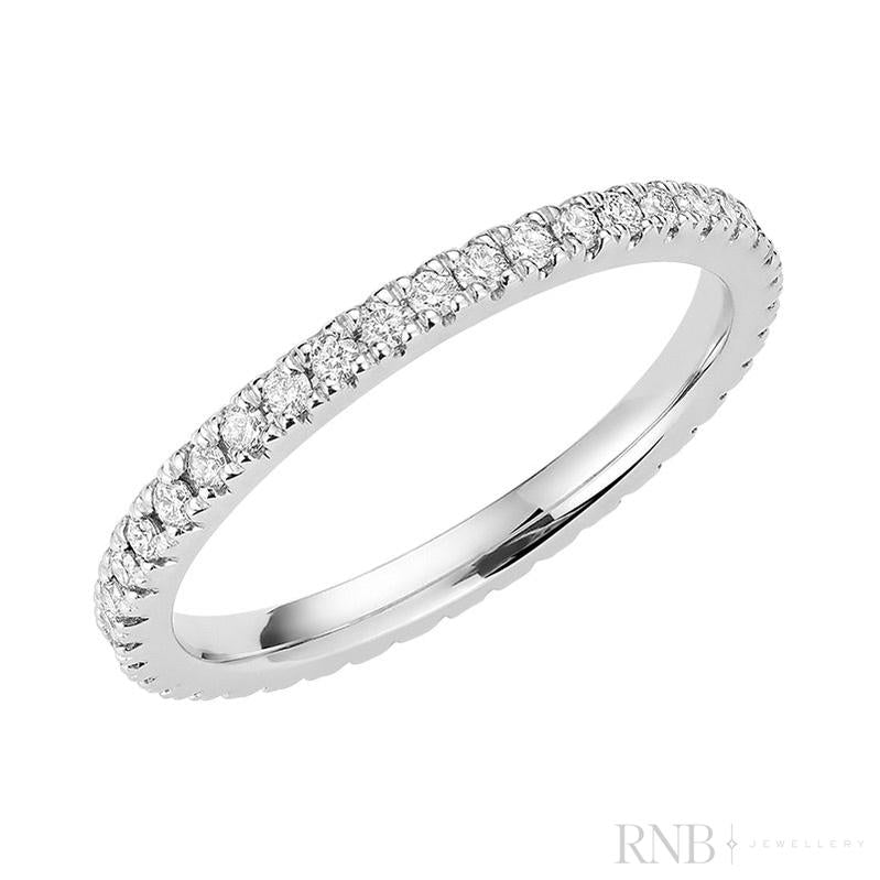 Semi Eternity Baguette and Round Diamond Ring-RNB Jewellery