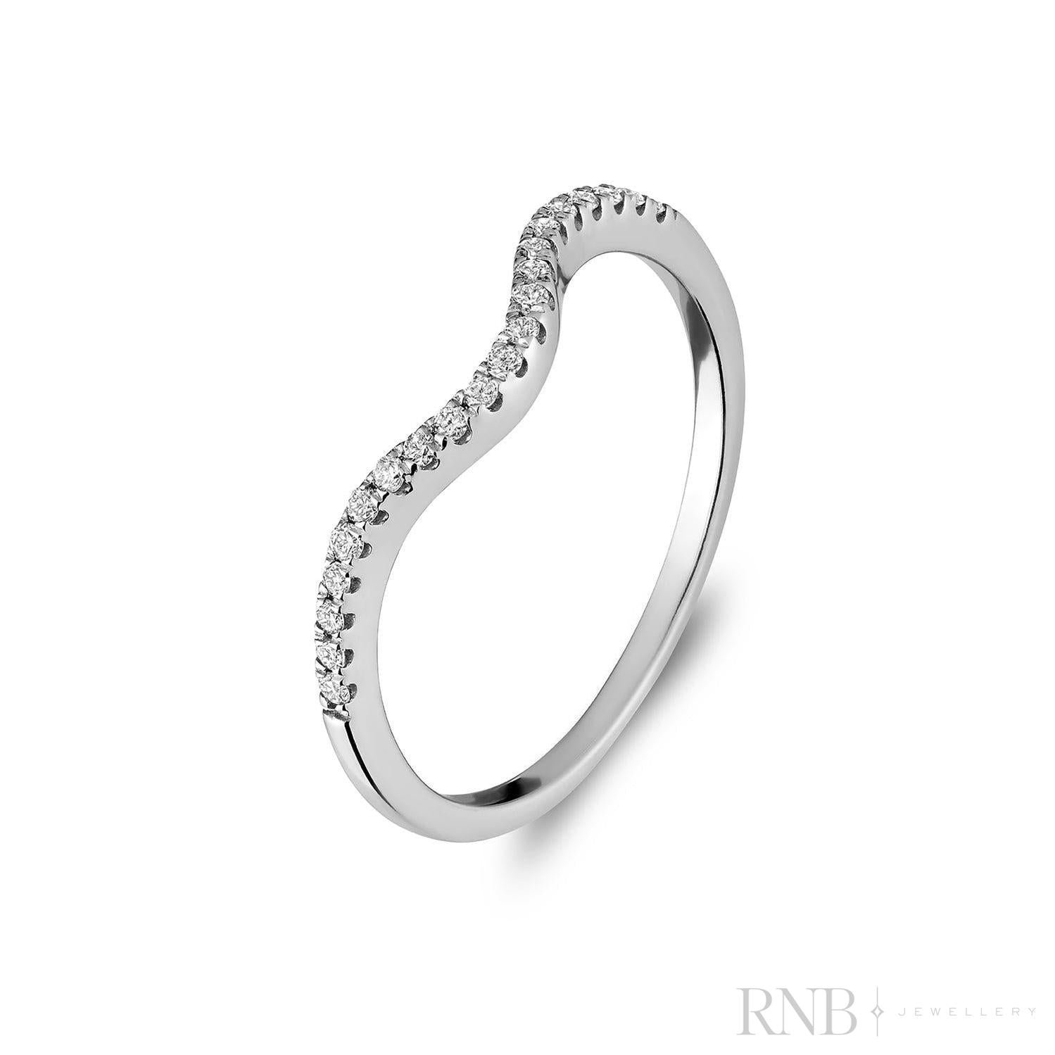 Semi Eternity Wave Matching Diamond Ring-RNB Jewellery