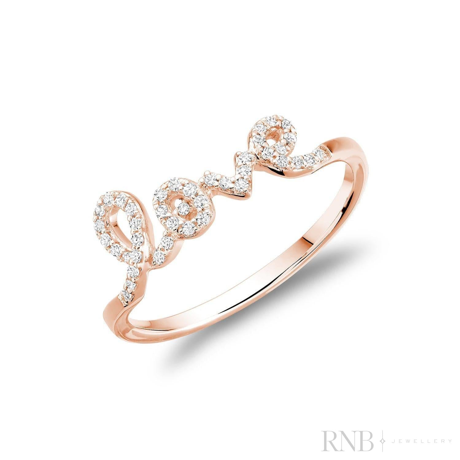 LOVE Diamond Ring-RNB Jewellery