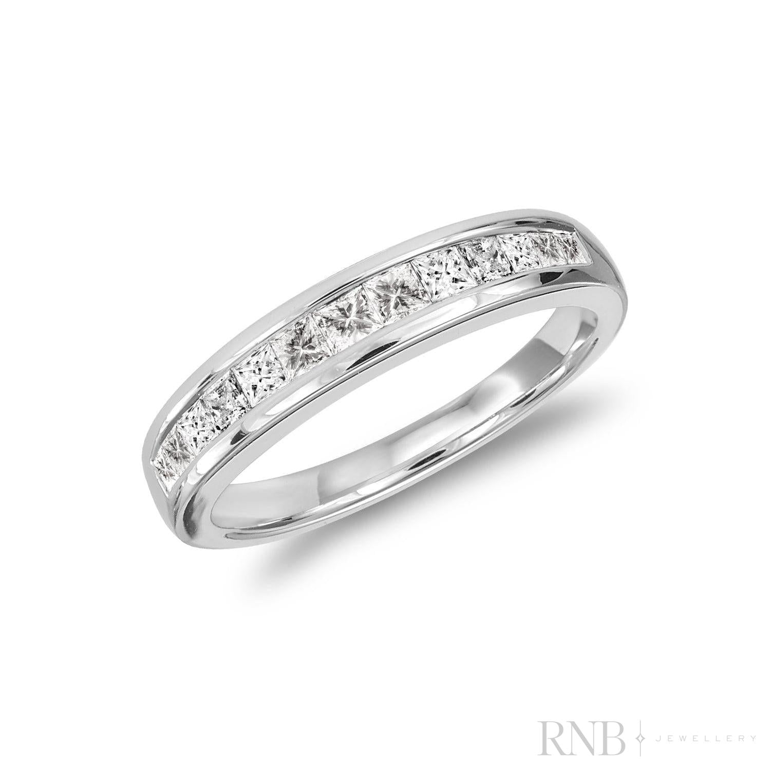 Semi Eternity Princess Channel Diamond Ring-RNB Jewellery