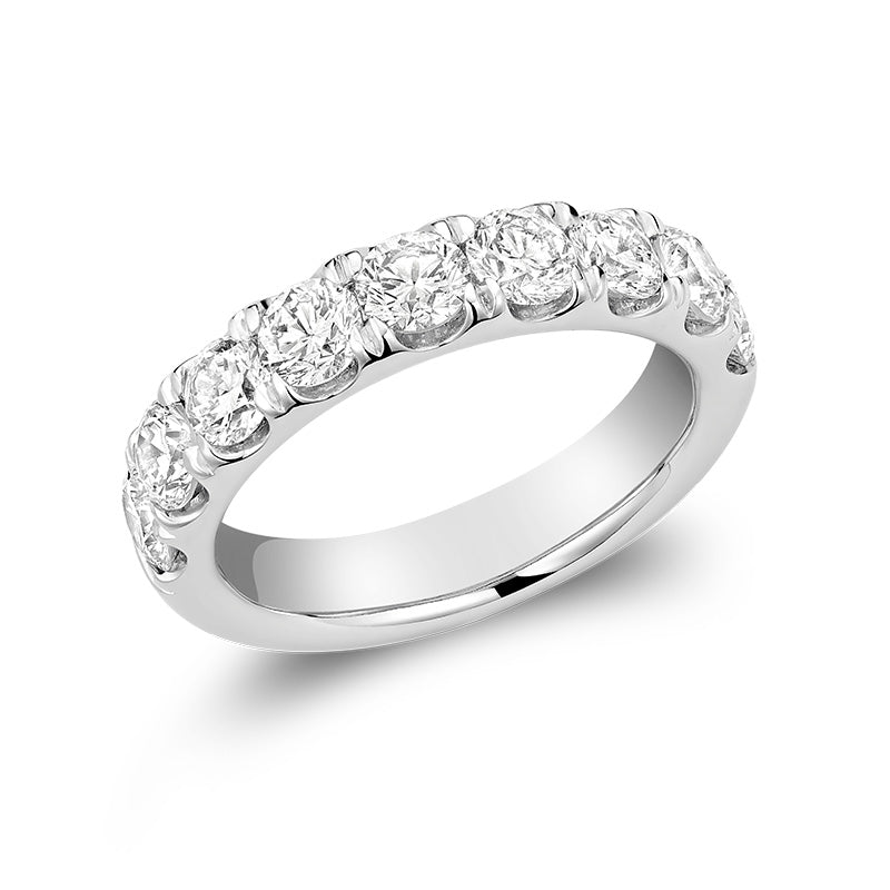 Lab Grown Semi Eternity Diamond Ring
