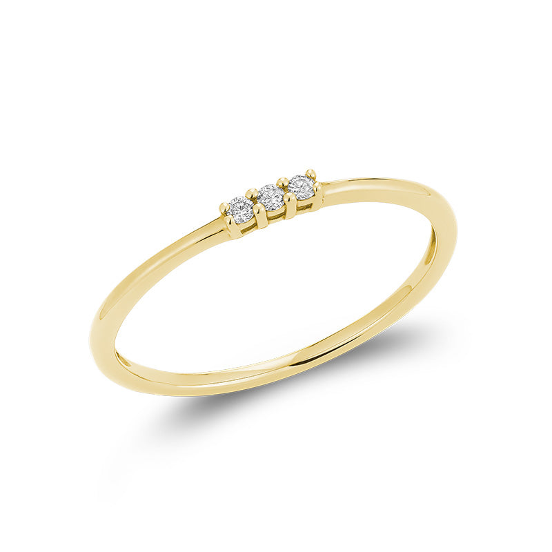 Dainty Trinity Diamond Ring