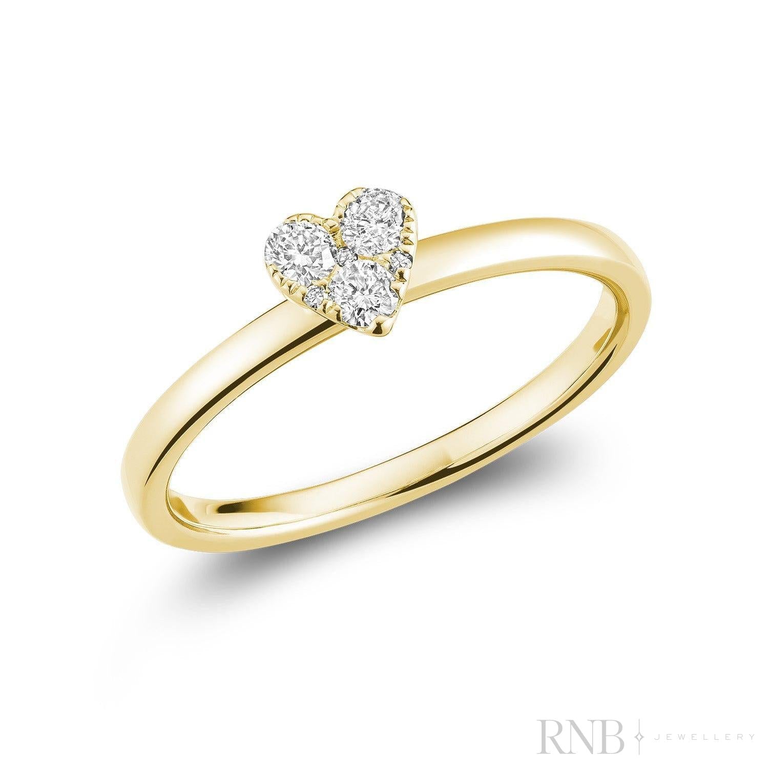 Heart Diamond Ring-RNB Jewellery