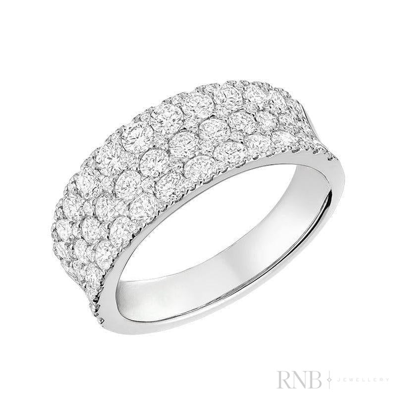 Wide Pave Diamond Band-RNB Jewellery