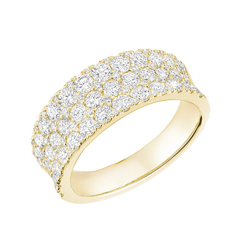 Wide Pave Diamond Band