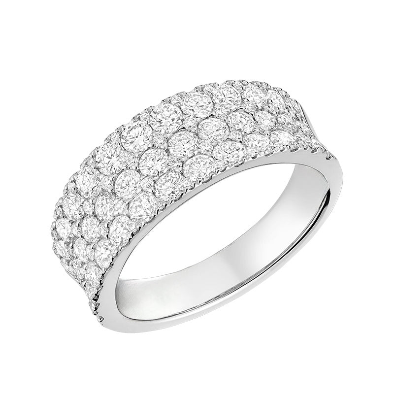 Wide Pave Diamond Band