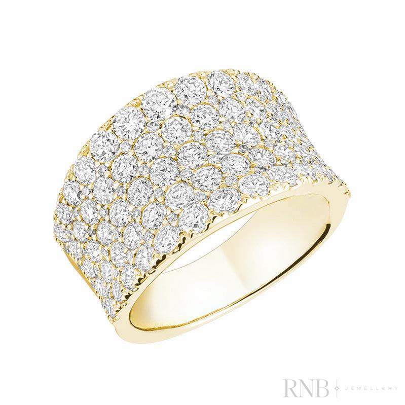 Grand Pave Diamond Ring-RNB Jewellery