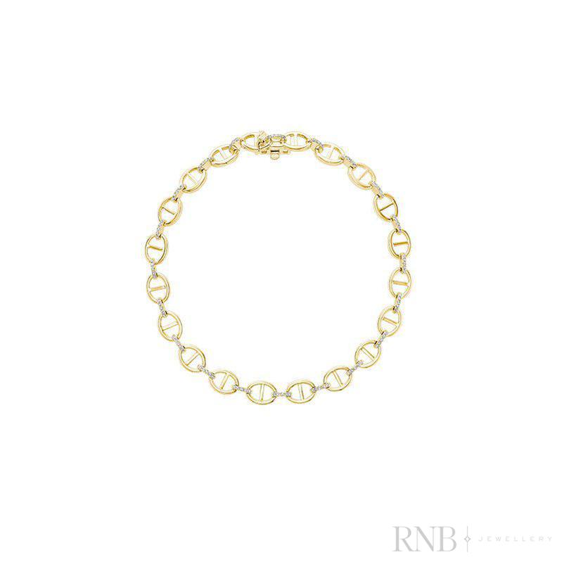 Edith Link Diamond Bracelet-RNB Jewellery